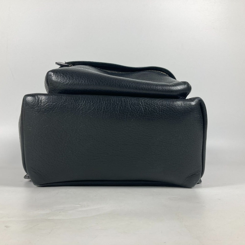 BALENCIAGA Backpack 552379 leather black Everyday logo