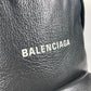 BALENCIAGA Backpack 552379 leather black Everyday logo
