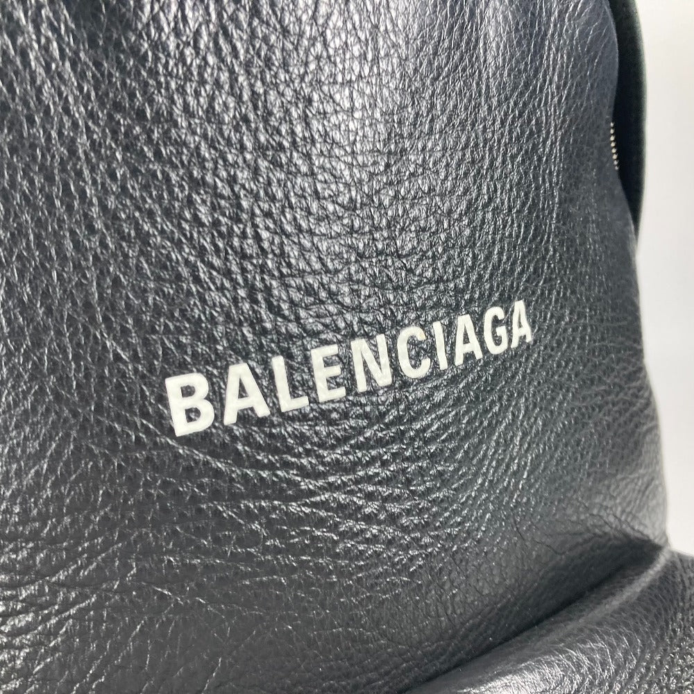 BALENCIAGA Backpack 552379 leather black Everyday logo