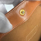 CELINE Shoulder Bag PVC / Leather Brown vintage Macadam Women Used Authentic