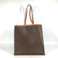 CELINE Shoulder Bag PVC / Leather Brown vintage Macadam Women Used Authentic