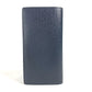 LOUIS VUITTON Long Wallet Purse M30502 Taiga Leather blue Taiga Portefeuille Blaza