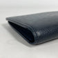 LOUIS VUITTON Long Wallet Purse M30502 Taiga Leather blue Taiga Portefeuille Blaza
