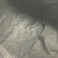 PRADA Tote Bag Nylon, Leather black Embroidery Flower Metal Flower