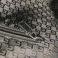 GUCCI Shoulder Bag 122374 Leather / nylon black Messenger bag logo flap