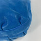 FENDI Shoulder Bag leather blue FF logo Chain