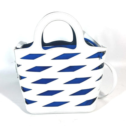 BALENCIAGA Handbag 630708 Patent leather white With porch All-over pattern All-over logo