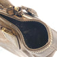 LOEWE Shoulder Bag leather Metallic brown logo anagram