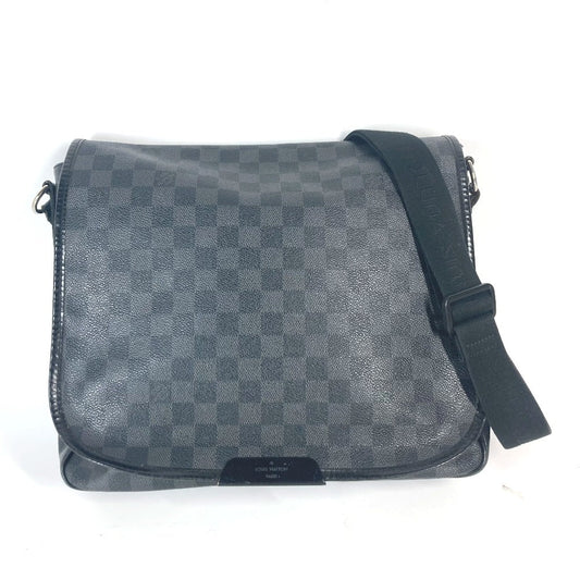 LOUIS VUITTON Shoulder Bag N41272 Damier Grafitto Canvas black Damier Grafitte District MM