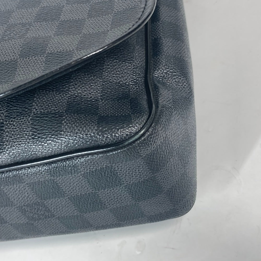 LOUIS VUITTON Shoulder Bag N41272 Damier Grafitto Canvas black Damier Grafitte District MM