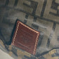 FENDI Shoulder Bag Leather / canvas Brown Accessory pouch Zucca logo Women Used Authentic
