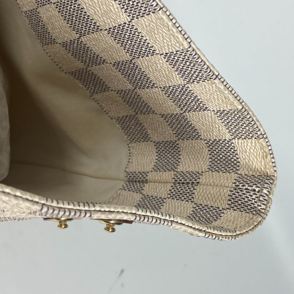 LOUIS VUITTON Shoulder Bag N41179 Damier Azur Canvas white Damier Azul Plan Soleil Hippo PM