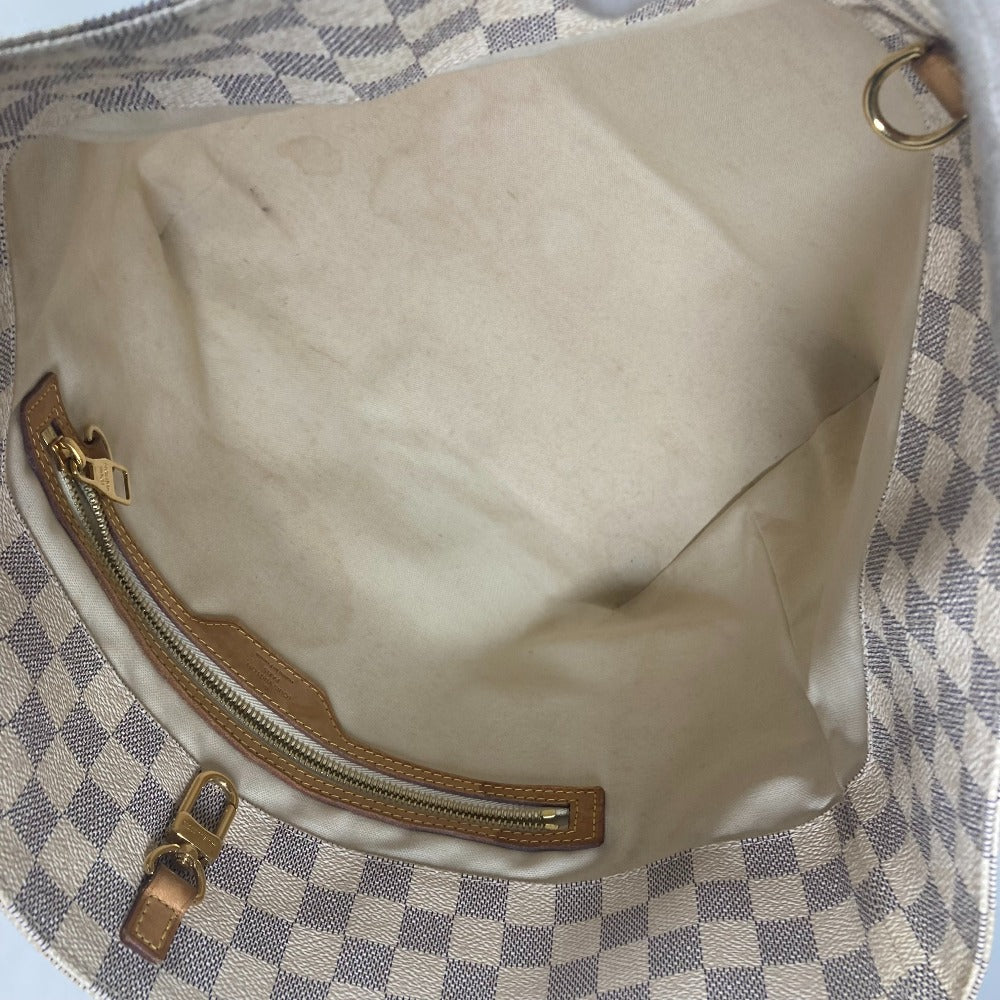 LOUIS VUITTON Shoulder Bag N41179 Damier Azur Canvas white Damier Azul Plan Soleil Hippo PM