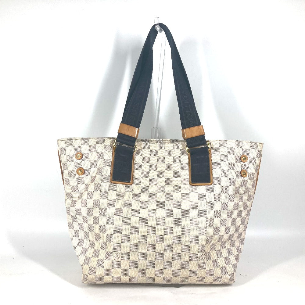 LOUIS VUITTON Shoulder Bag N41179 Damier Azur Canvas white Damier Azul Plan Soleil Hippo PM
