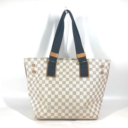 LOUIS VUITTON Shoulder Bag N41179 Damier Azur Canvas white Damier Azul Plan Soleil Hippo PM