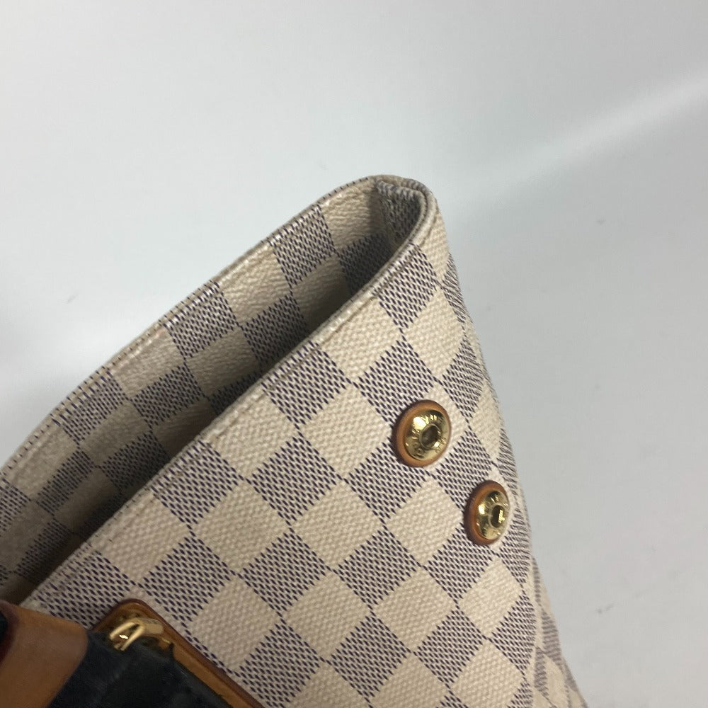 LOUIS VUITTON Shoulder Bag N41179 Damier Azur Canvas white Damier Azul Plan Soleil Hippo PM