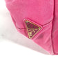 PRADA Handbag canvas pink Canapa logo M Women Used Authentic