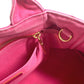 PRADA Handbag canvas pink Canapa logo M Women Used Authentic