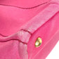 PRADA Handbag canvas pink Canapa logo M Women Used Authentic