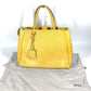 FENDI Handbag 8BH250 leather yellow Shoulder Bag Shoulder Bag Tote Bag To joule