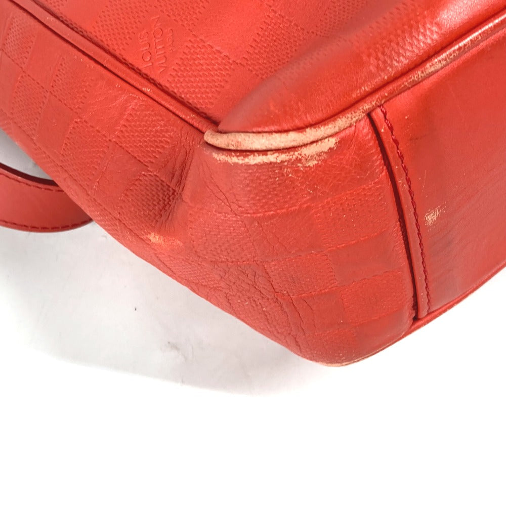 LOUIS VUITTON Shoulder Bag N41268 Damier Anfini Leather Orange type Damier Anfini Tadao PM