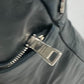PRADA Tote Bag VA0744 leather black logo metal plate mens(Unisex) Used Authentic
