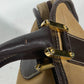LOEWE Handbag Leather / suede beige Amazona 32 logo