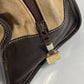 LOEWE Handbag Leather / suede beige Amazona 32 logo