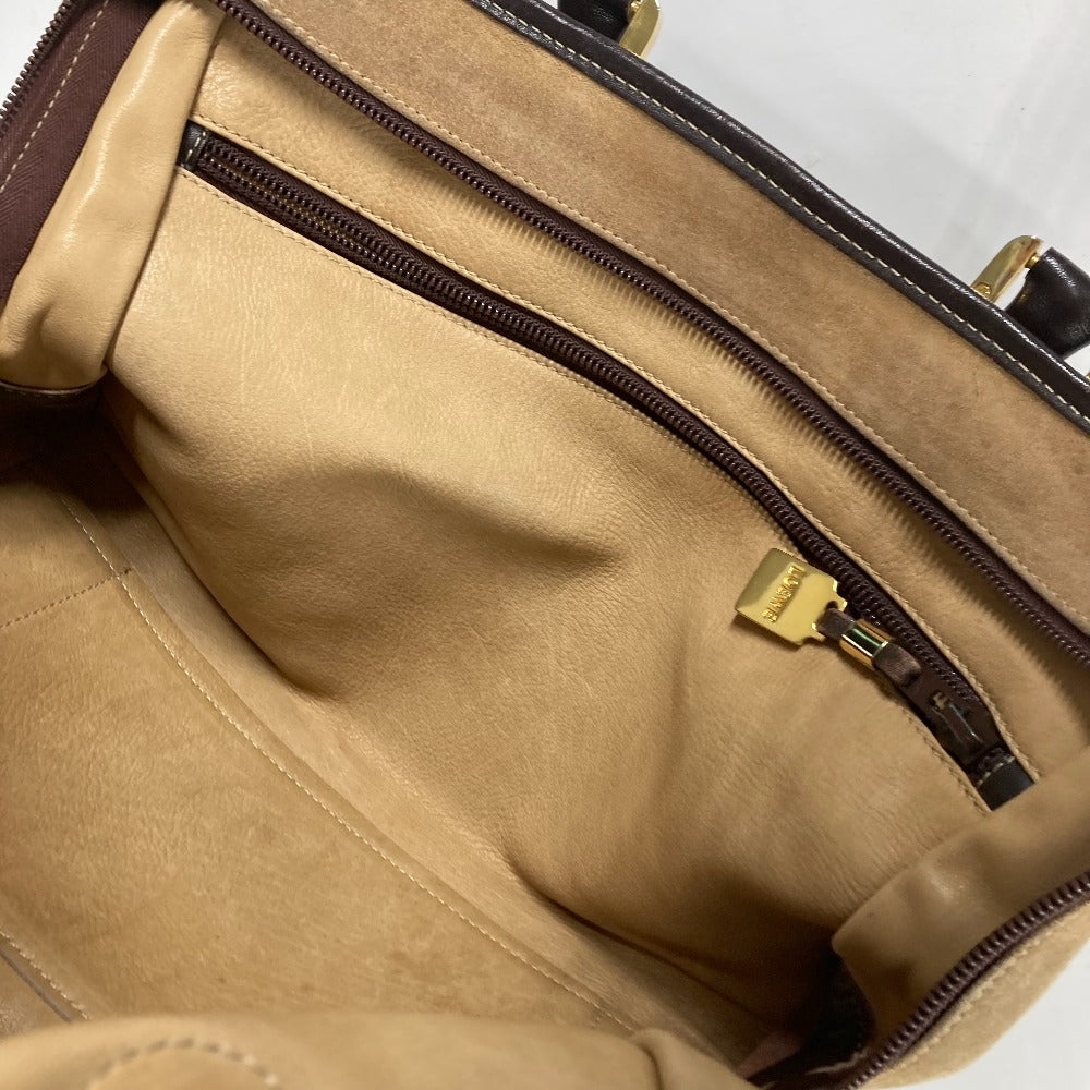 LOEWE Handbag Leather / suede beige Amazona 32 logo