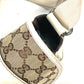 GUCCI Shoulder Bag 145858 GG canvas / leather beige GG