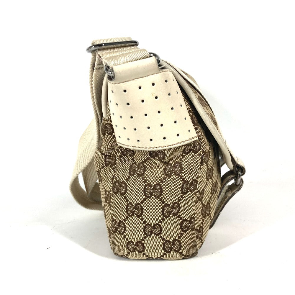 GUCCI Shoulder Bag 145858 GG canvas / leather beige GG