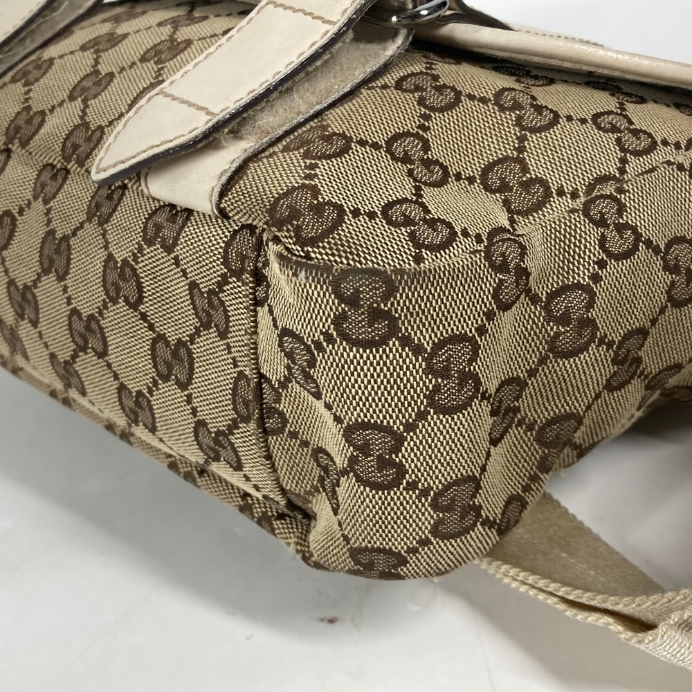 GUCCI Shoulder Bag 145858 GG canvas / leather beige GG