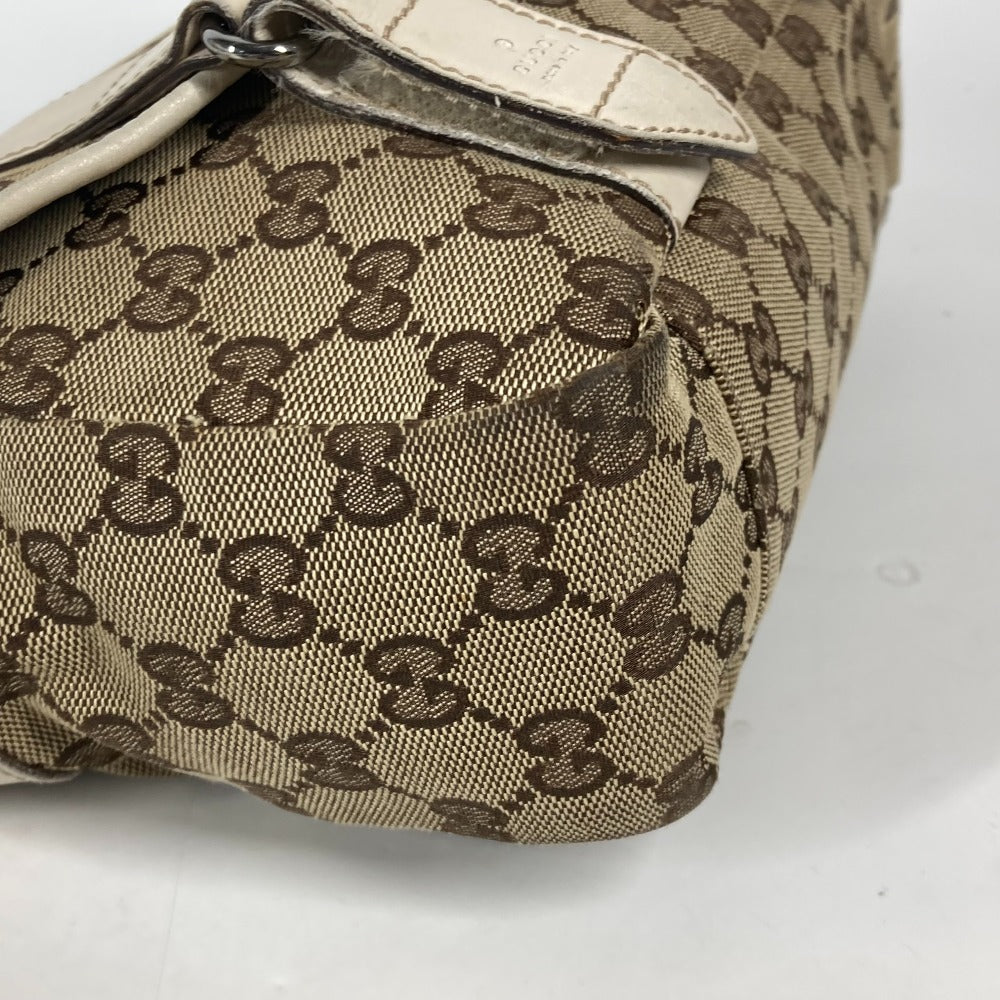 GUCCI Shoulder Bag 145858 GG canvas / leather beige GG