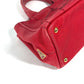 PRADA Handbag canvas Red logo Canapa Stainless Steel MINI