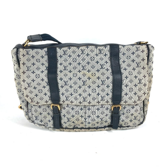 LOUIS VUITTON Shoulder Bag M42350 Monogram mini canvas Navy Monogram mini Sac Maman