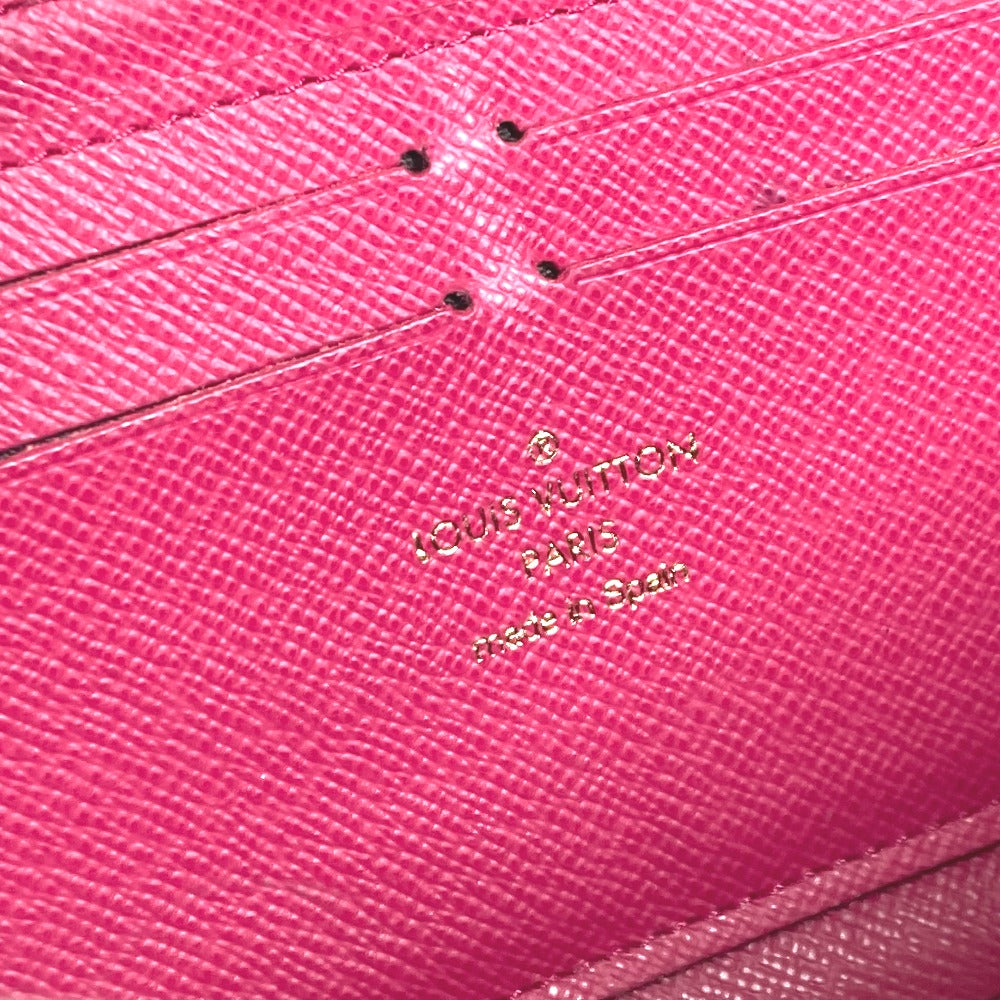LOUIS VUITTON Long Wallet Purse M64201 Monogram canvas pink Monogram Flower Portefeuille Clemence