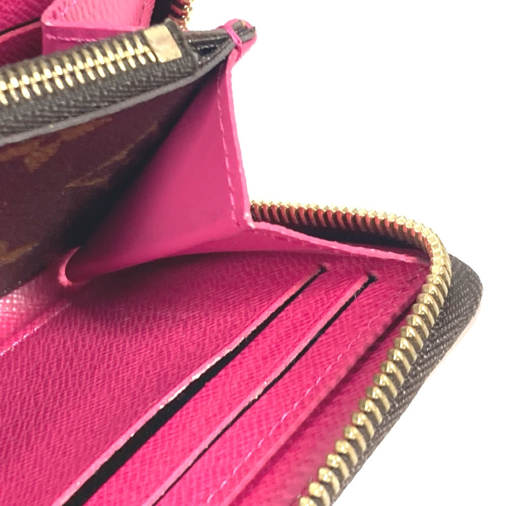 LOUIS VUITTON Long Wallet Purse M64201 Monogram canvas pink Monogram Flower Portefeuille Clemence