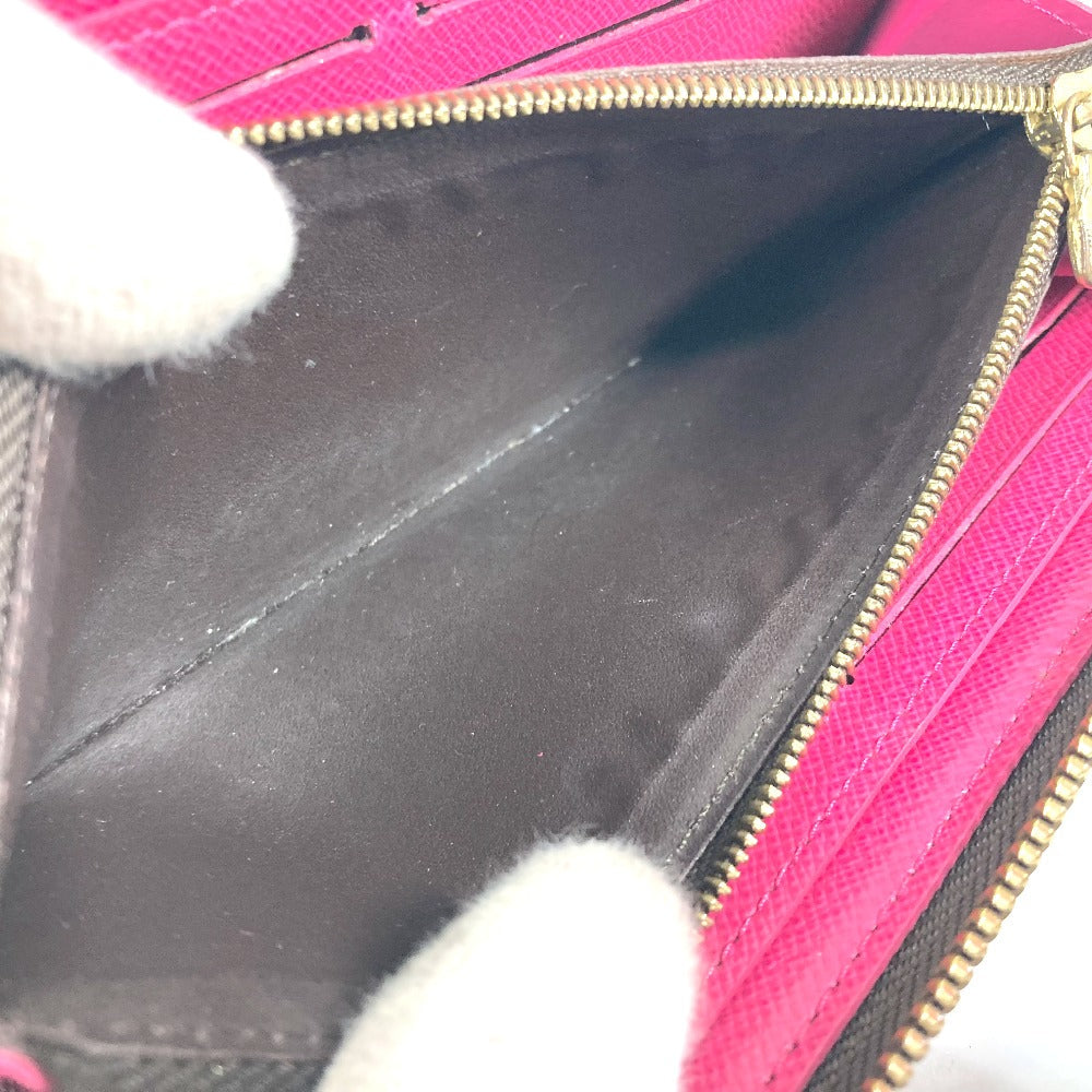 LOUIS VUITTON Long Wallet Purse M64201 Monogram canvas pink Monogram Flower Portefeuille Clemence