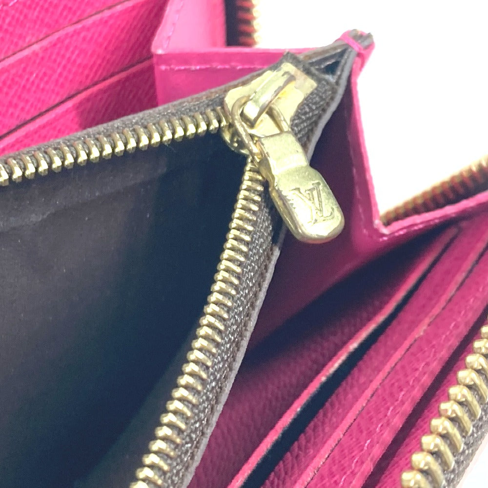 LOUIS VUITTON Long Wallet Purse M64201 Monogram canvas pink Monogram Flower Portefeuille Clemence