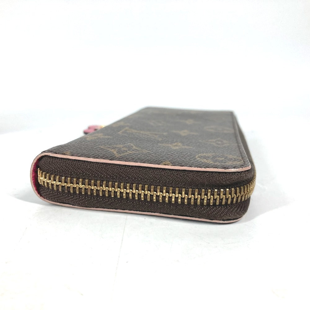 LOUIS VUITTON Long Wallet Purse M64201 Monogram canvas pink Monogram Flower Portefeuille Clemence