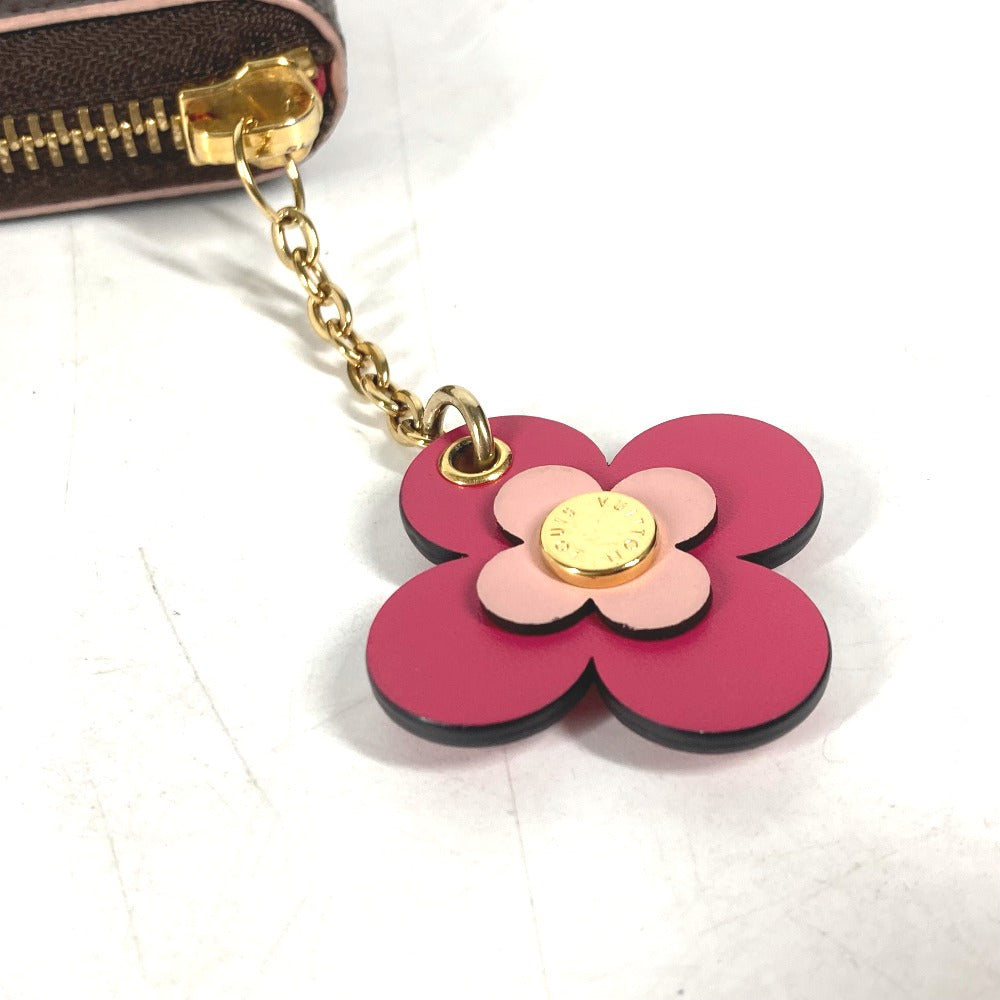 LOUIS VUITTON Long Wallet Purse M64201 Monogram canvas pink Monogram Flower Portefeuille Clemence