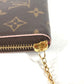 LOUIS VUITTON Long Wallet Purse M64201 Monogram canvas pink Monogram Flower Portefeuille Clemence