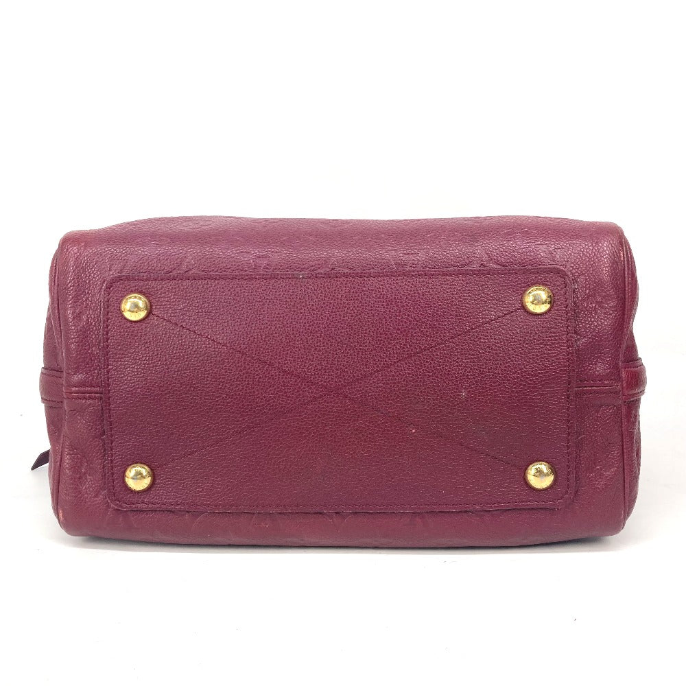 LOUIS VUITTON Shoulder Bag M40755 Monogram Ann Platt Leather wine-red Monogram Ann Platt Speedy�Ebandouliere30 Women Used Authentic