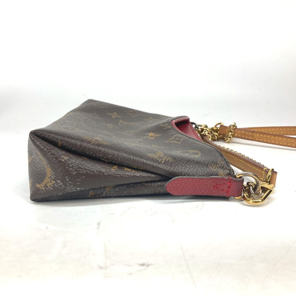LOUIS VUITTON Shoulder Bag M41638 Monogram canvas Red Monogram Pallas clutch Women Used Authentic