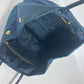 PRADA Handbag Nylon Blue type logo ribbon Women Used Authentic