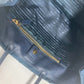 PRADA Handbag Nylon Blue type logo ribbon Women Used Authentic