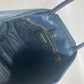 PRADA Handbag Nylon Blue type logo ribbon Women Used Authentic
