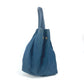 PRADA Handbag Nylon Blue type logo ribbon Women Used Authentic