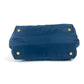 PRADA Handbag Nylon Blue type logo ribbon Women Used Authentic