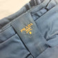 PRADA Handbag Nylon Blue type logo ribbon Women Used Authentic